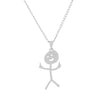 Stainless Steel Geometric Funny Doodle Unisex Necklace