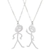 Stainless Steel Geometric Funny Doodle Unisex Necklace