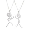 Stainless Steel Geometric Funny Doodle Unisex Necklace