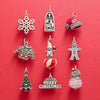 Stainless Steel Geometric Halloween Pumpkin Snowman Christmas Tree Ornaments With Electroplating