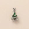 Stainless Steel Geometric Halloween Pumpkin Snowman Christmas Tree Ornaments With Electroplating