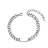 Stainless Steel Geometric Handmade Cuban Chain Bracelet Unisex