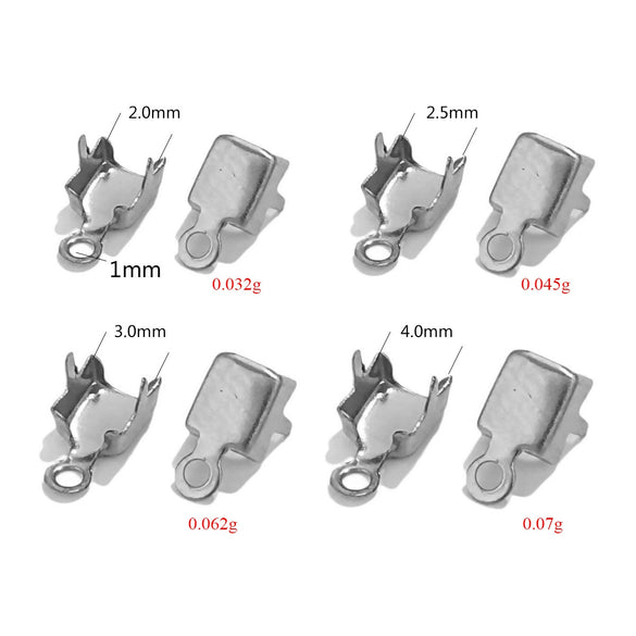 Stainless Steel Geometric Handmade Diy Necklace Ending Connection Buckle With 18K Vacuum Zircon Plated And Electroplating Treatment