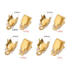 Stainless Steel Geometric Handmade Diy Necklace Ending Connection Buckle With 18K Vacuum Zircon Plated And Electroplating Treatment