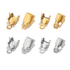 Stainless Steel Geometric Handmade Diy Necklace Ending Connection Buckle With 18K Vacuum Zircon Plated And Electroplating Treatment