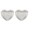 Stainless Steel Geometric Heart Shape Electroplated Women's Earrings Stud