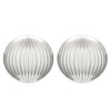 Stainless Steel Geometric Heart Shape Electroplated Women's Earrings Stud