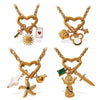 316L Stainless Steel Geometric Heartshaped Pendant Light Luxury Style Plated Necklace For Women