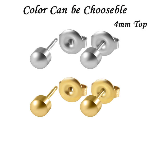 Stainless Steel Geometric Heartshaped Rhinestone Electroplated Ear Studs With Flower Design