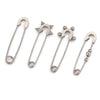 Stainless Steel Geometric Hirback Pattern Handmade Electroplated Brooch Accessories