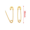 Stainless Steel Geometric Hirback Pattern Handmade Electroplated Brooch Accessories