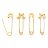 Stainless Steel Geometric Hirback Pattern Handmade Electroplated Brooch Accessories