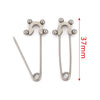 Stainless Steel Geometric Hirback Pattern Handmade Electroplated Brooch Accessories