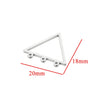 Stainless Steel Geometric Hollow Fish Pattern Retro Style Electroplated Diy Jewelry Making Earrings Connector Accessories