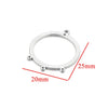 Stainless Steel Geometric Hollow Fish Pattern Retro Style Electroplated Diy Jewelry Making Earrings Connector Accessories