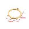 Stainless Steel Geometric Hollow Fish Pattern Retro Style Electroplated Diy Jewelry Making Earrings Connector Accessories