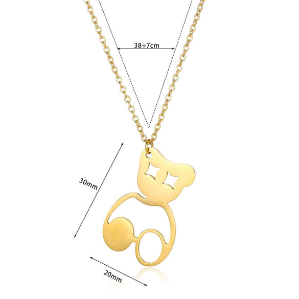 Stainless Steel Geometric Hollow Heart Pendant Necklace With Electroplating And Cross Chain Design For Unisex