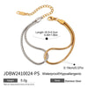 Stainless Steel Geometric Hollow Snake Chain Color Matching Electroplated Women's Bracelet