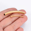 Stainless Steel Geometric Hollow Tube Handmade Electroplated Bracelet And Necklace Accessories