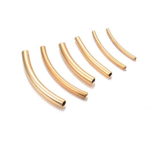 Stainless Steel Geometric Hollow Tube Handmade Electroplated Bracelet And Necklace Accessories