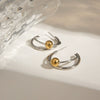 Stainless Steel Geometric Ins Style Electroplated Women's Earrings