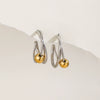 Stainless Steel Geometric Ins Style Electroplated Women's Earrings