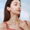 Stainless Steel Geometric Ins Style Women's Earrings With Electroplating