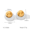 Stainless Steel Geometric Irregular Electroplated Women's Earrings