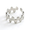 316L Stainless Steel Geometric Irregular Ring Electroplated