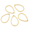 Stainless Steel Geometric Jewelry Connector Tassel Earrings Accessories With Electroplating And Smooth Pattern
