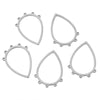 Stainless Steel Geometric Jewelry Connector Tassel Earrings Accessories With Electroplating And Smooth Pattern
