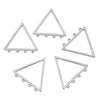 Stainless Steel Geometric Jewelry Connector Tassel Earrings Accessories With Electroplating And Smooth Pattern