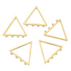 Stainless Steel Geometric Jewelry Connector Tassel Earrings Accessories With Electroplating And Smooth Pattern