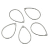 Stainless Steel Geometric Jewelry Connector Tassel Earrings Accessories With Electroplating And Smooth Pattern