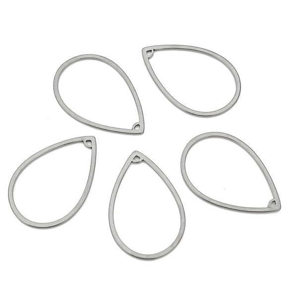 Stainless Steel Geometric Jewelry Connector Tassel Earrings Accessories With Electroplating And Smooth Pattern
