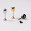 Stainless Steel Geometric Key Switch Lip Nail Wine Cup Ear Nail Ear Ring With Electroplating Treatment