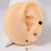 Stainless Steel Geometric Key Switch Lip Nail Wine Cup Ear Nail Ear Ring With Electroplating Treatment