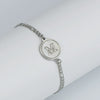 316L Stainless Steel Geometric Letter Bracelet For Women