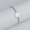 316L Stainless Steel Geometric Letter Bracelet For Women