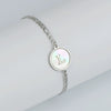 316L Stainless Steel Geometric Letter Bracelet For Women
