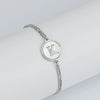 316L Stainless Steel Geometric Letter Bracelet For Women