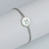 316L Stainless Steel Geometric Letter Bracelet For Women