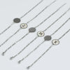316L Stainless Steel Geometric Letter Bracelet For Women