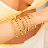 Stainless Steel Geometric Light Luxury Bracelet With Electroplating