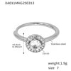 Stainless Steel Geometric Light Luxury Electroplated Women's Ring Jewelry Accessories