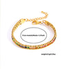 Stainless Steel Geometric Light Luxury Style Electroplating Tennis Chain Bracelet For Women