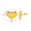 Stainless Steel Geometric Love Earrings For Women Electroplated Light Luxury Style