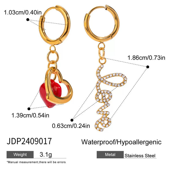 Stainless Steel Geometric Marine Ear Jewelry Electroplating For Women