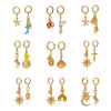 Stainless Steel Geometric Marine Ear Jewelry Electroplating For Women