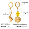 Stainless Steel Geometric Marine Ear Jewelry Electroplating For Women
